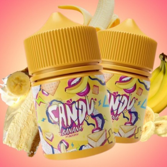 Liquid Candu V2 Banana Cheesecake 60ML by Awkarin - Candu Banana V2