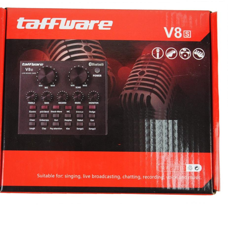 Super Testimoni Taffware Soundcard Bluetooth V8s / Mixer Audio V8s Original