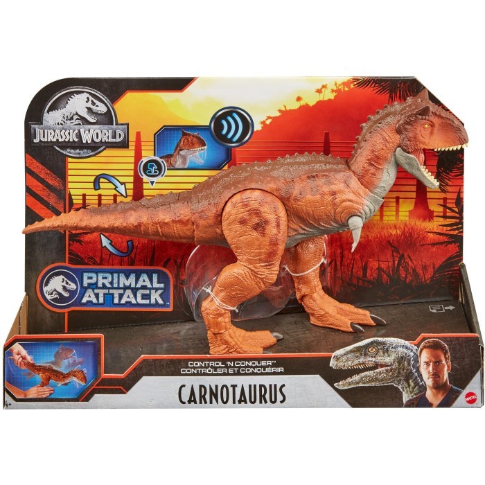 Jurassic World Control 'n Conquer Carnotaurus Primal Mattel Figure