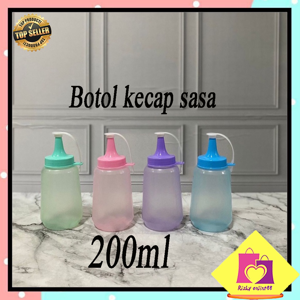 Rizkyonline88 Botol kecap sasa ukuran 200ml BKS202