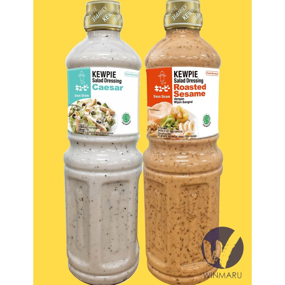 [BAYAR DITEMPAT] Kewpie Salad Dressing 1 liter - Roasted Sesame - Caesar