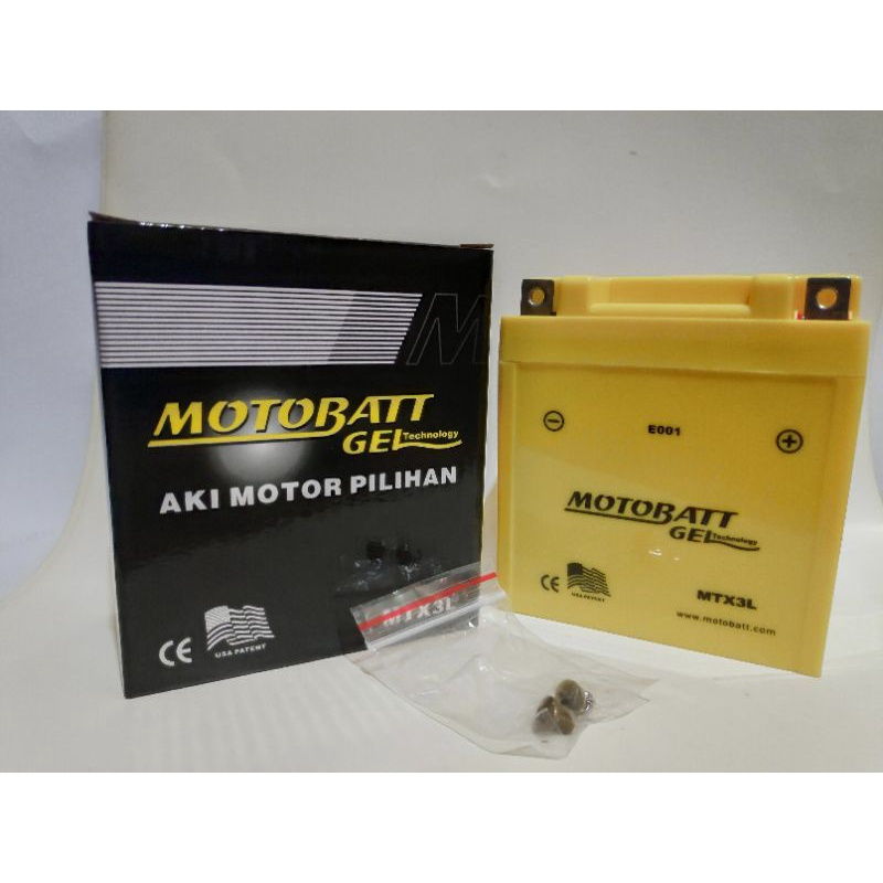 Aki KERING MOTOR RX KING,NINJA R MOTOBATT MTX3L