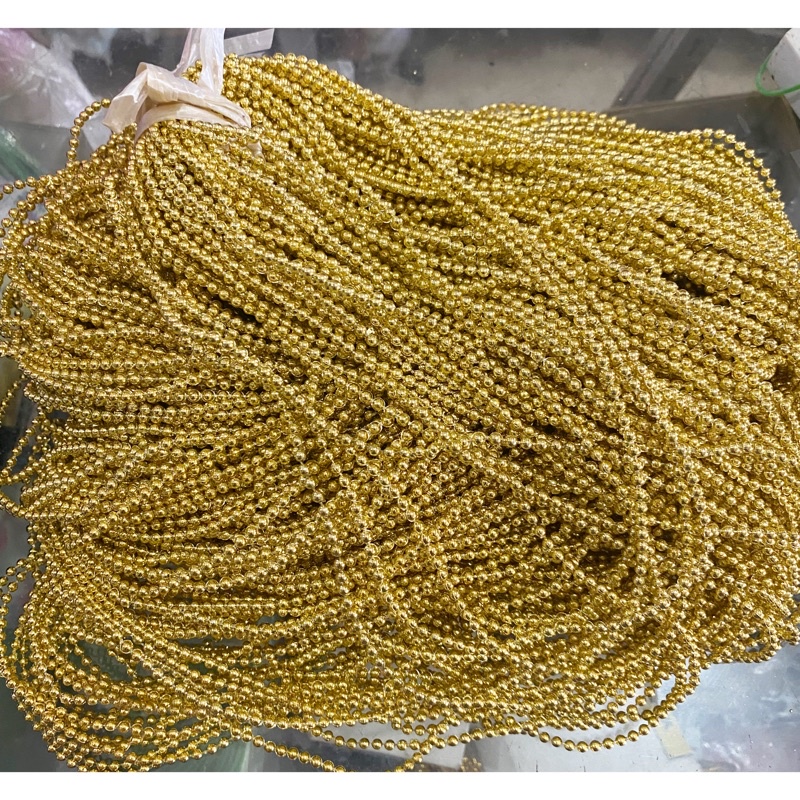 Mote Renteng 3 mm Emas  (-+ 750 GRAM) Mote Lada