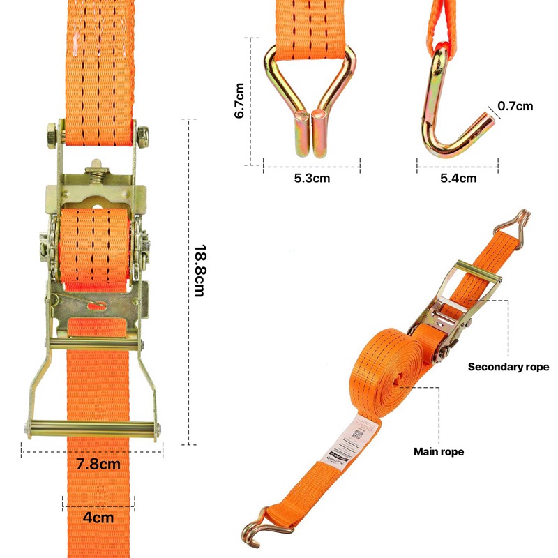 Ratchet Tie Down Cargo Strap Tali Pengikat Barang