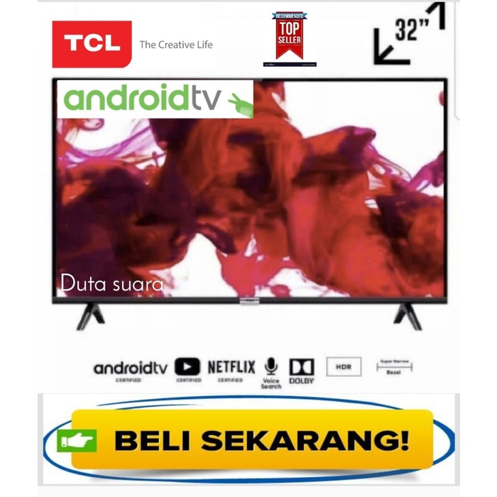 LED TV TCL 32 Inch 32A3 Digital Android Smart TV TERUJI