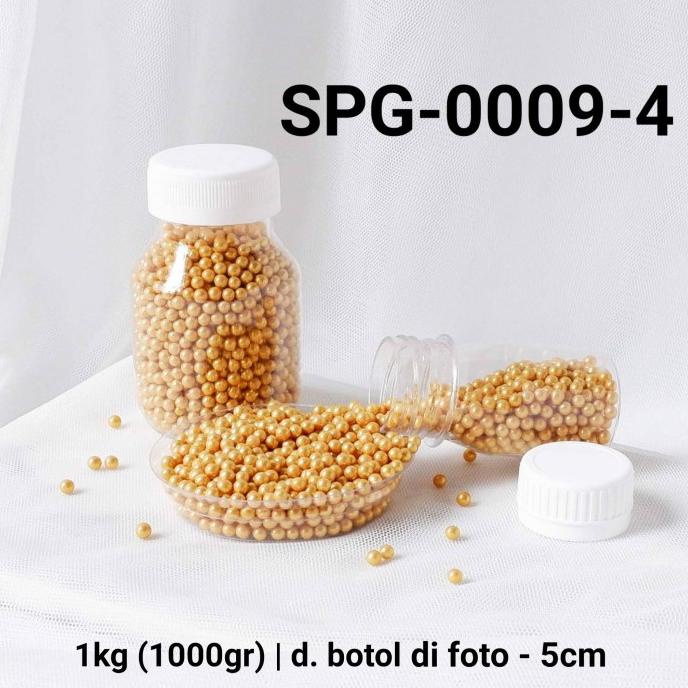 

[ COD ] GR-SPG-0009 Sprinkles sprinkle sprinkel 1 kg kilo mutiara gold emas