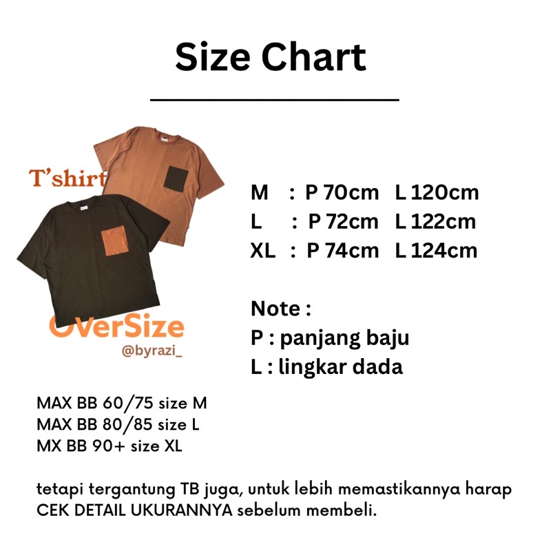 byrazi_ Kaos Polos Jumbo Unisex Pria Wanita Lengan Pendek Couple Material Cotton Combed 30s