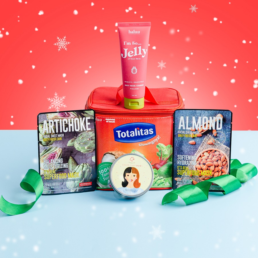 Haluu X Museum Of Mask Bundle (Pouch, 2 Mask, Jelly Cleanser, Color Swap Duo)