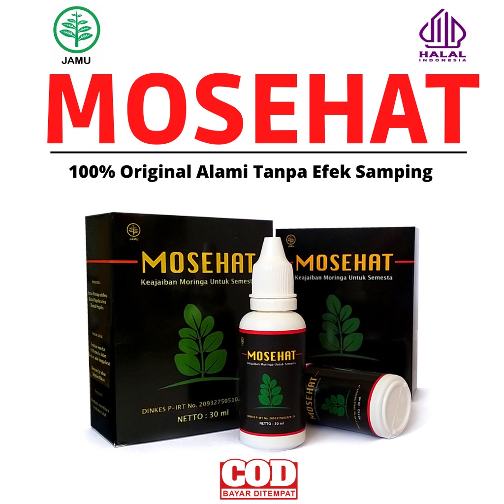 Jamu Tetes Mosehat 100 Original Alami Tanpa Efek Samping