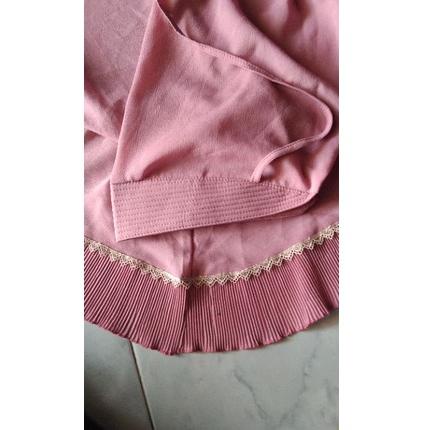 BERGO MARYAM PET REMPEL PLISKET RENDA BAWAH FULL/HIJAB MARYAM PET ANTEM TALI RENDA BAWAH ▫ UBD.21De2