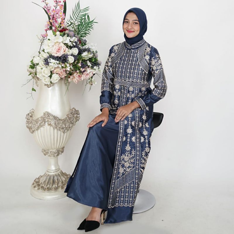 Abaya Ketupat Bordir Full Original Butik