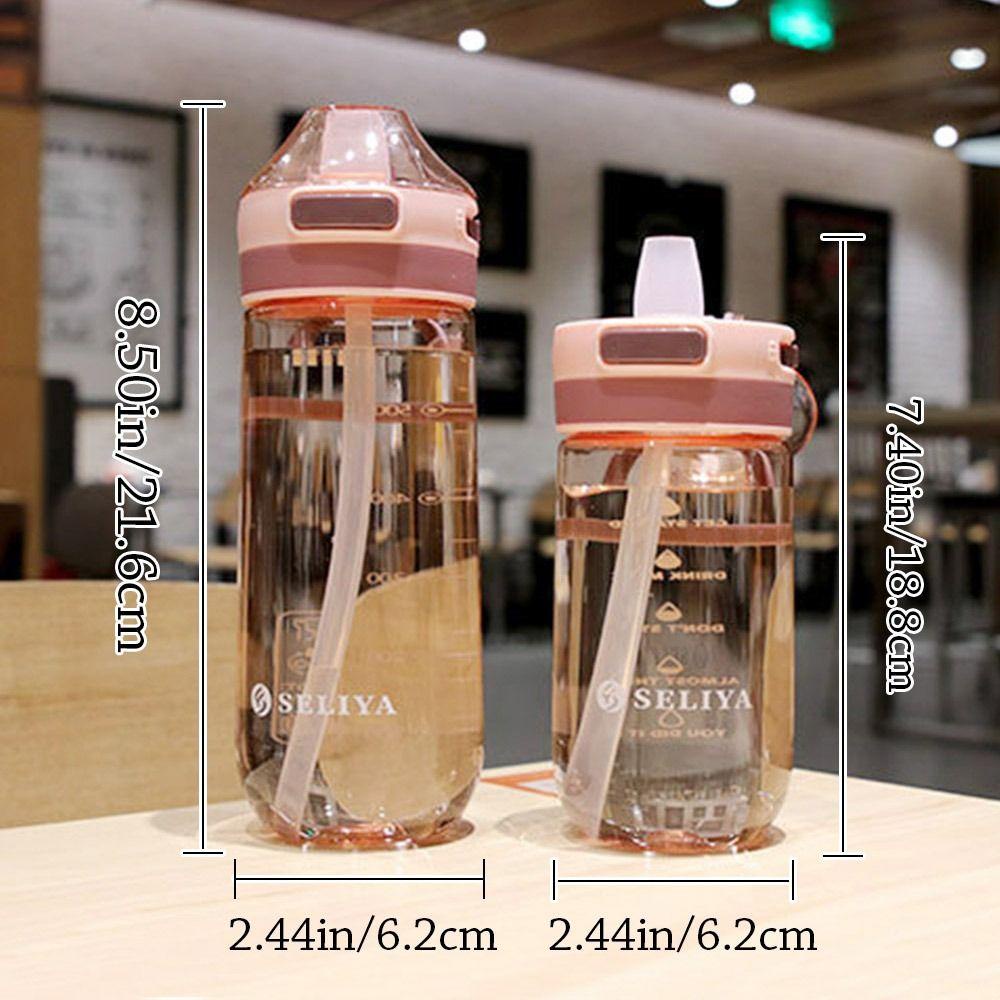 Preva 500/650ML Botol Air Minum Anak Sekolah Pelajar Portable Dengan Sedotan Water Cup