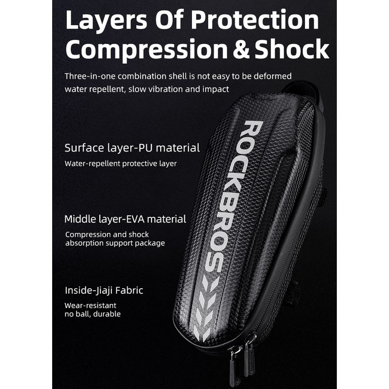 JAVASHOP Tas Sepeda Rockbros Frame Waterproof