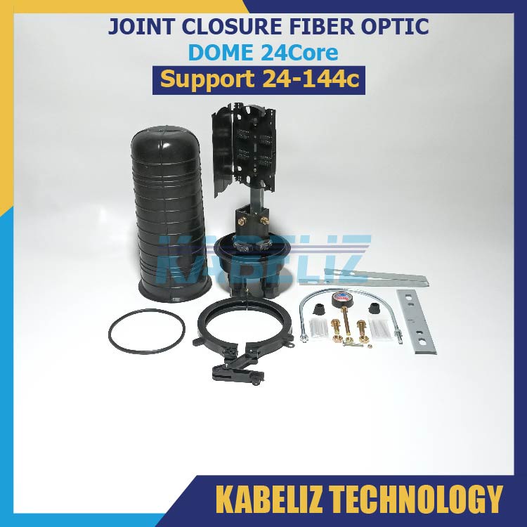 JOINT CLOSURE DOME FIBER OPTIC 24 CORE 24C MURAH JOINT BOX DOME JOIN CLOSURE 24CORE