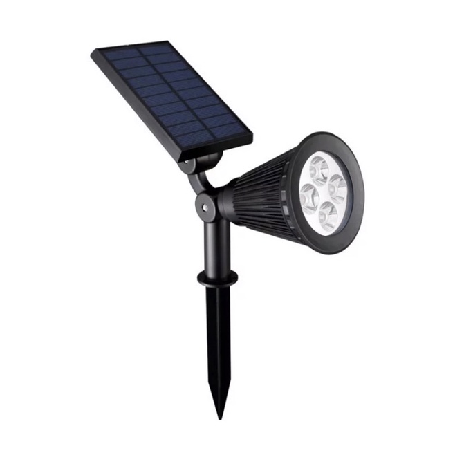 LAMPU TAMAN SOLAR TENAGA MATAHARI 4 LED SOROT