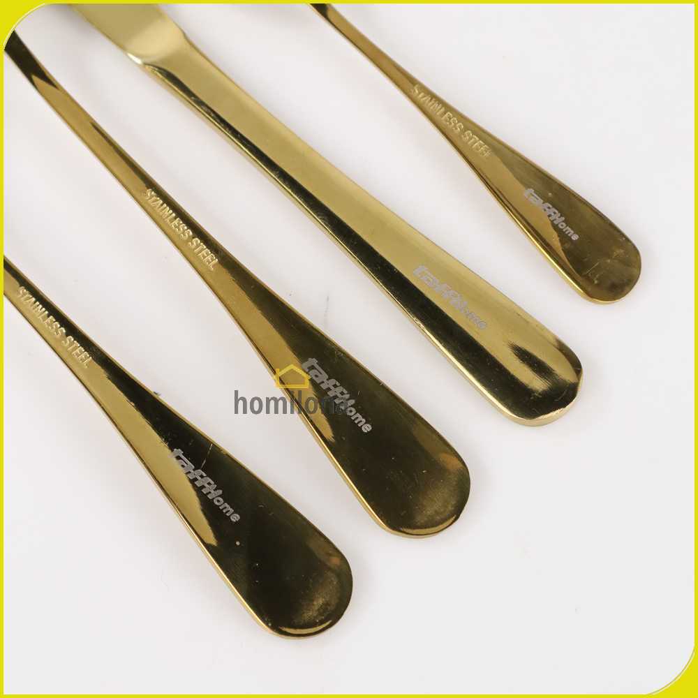 TaffHOME Set Perlengkapan Makan Sendok Garpu Pisau Cutlery 24 PCS - TW824