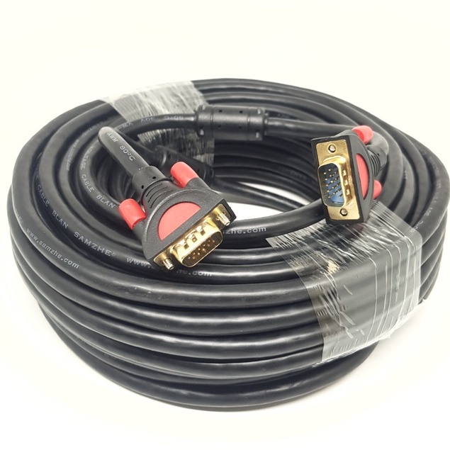 SKU-1077 KABEL VGA 50M 3+9 SUPER HIGH QUALITY GOLD PLATED 50 METER
