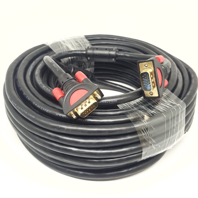 SKU-1077 KABEL VGA 50M 3+9 SUPER HIGH QUALITY GOLD PLATED 50 METER