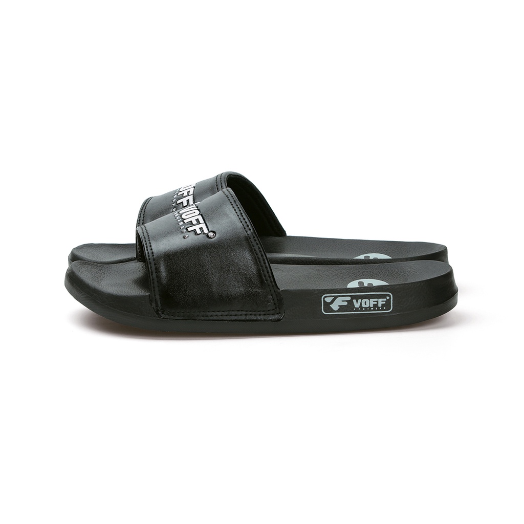 Voff Official Store - Riga Black x Silver | Slippers | Sandal Unisex