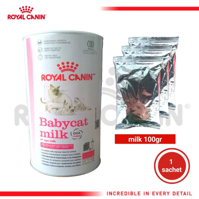 Jual ROYAL CANIN BABY CAT MILK 100GR (PER SACHET TANPA KALENG) Shopee Indonesia