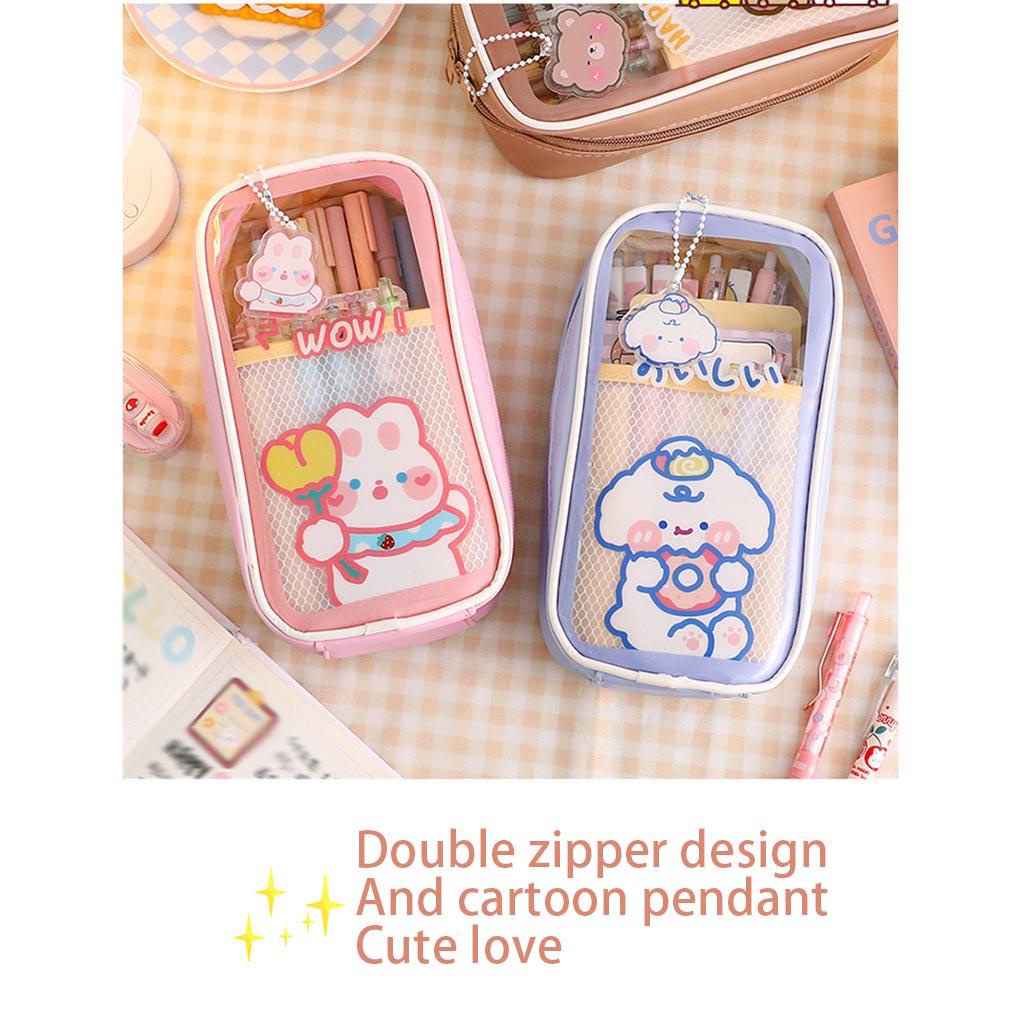 barang lucu Tas Pensil Pencils Case Pouch Holder ABS Resleting Tutup Kotak Alat Tulis Tas Organizer Untuk Perlengkapan Kantor Sekolah Siswa