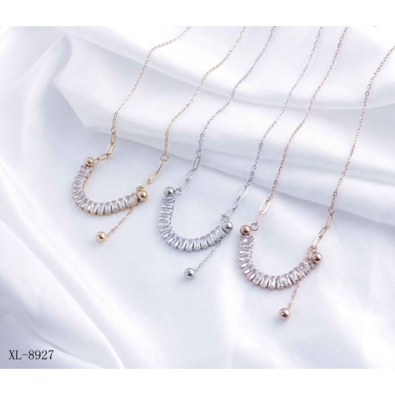 Kalung Titanium Mata Full Perhiasan Wanita 8927