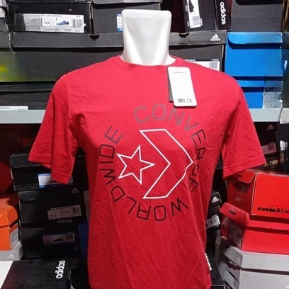 Kaos T Shirt Converse Rouge Homme Converse Original 100%