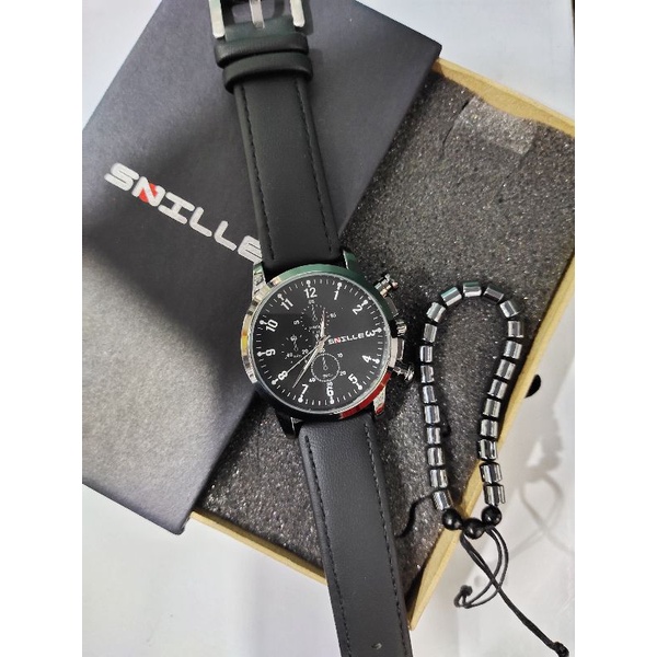 JAM TANGAN KULIT SNILLE 1023 G