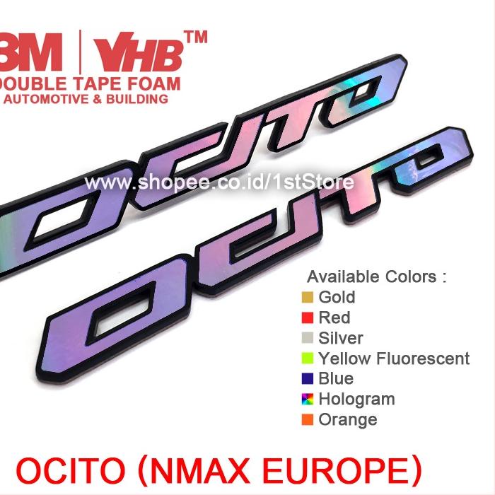 Kualitas Dijamin EMBLEM OCITO 3D LOGO YAMAHA NMAX EROPA STICKER N MAX MBK EUROPE VIETNAM BADGE NEW O