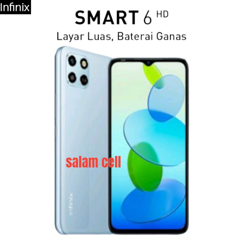 Infinix Smart 6 HD Ram 2/32GB Baterai 5.000mAh Original Garansi Resmi