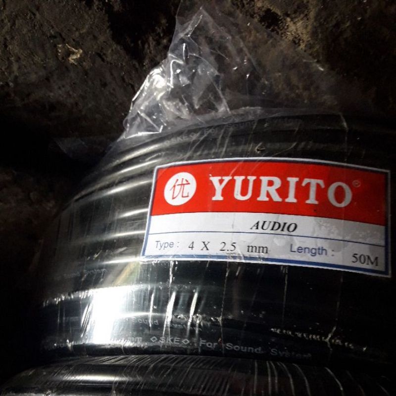 kabel yurito serabut 4x2.5 per 1 meter