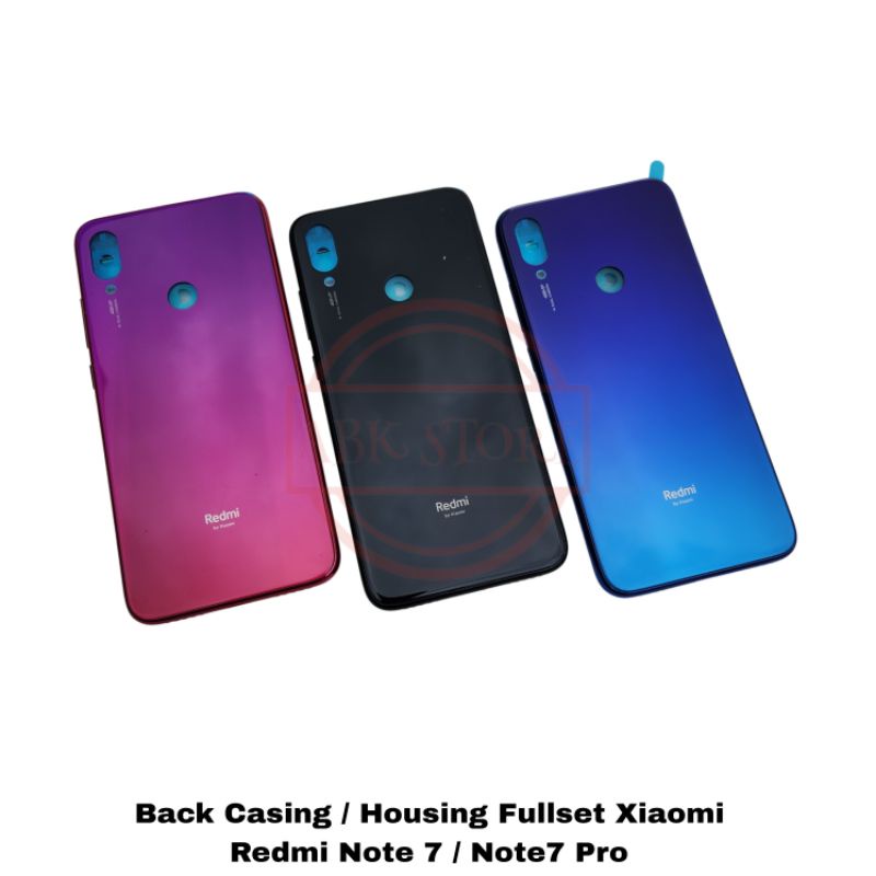 BACK CASING KESING HOUSING XIAOMI REDMI NOTE 7 / NOTE7 PRO FULLSET + FRAME LCD ORI