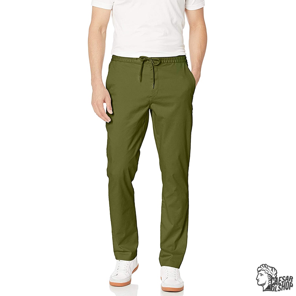 Caesar Olshop - Chino Pinggang Karet - Antonius - Army