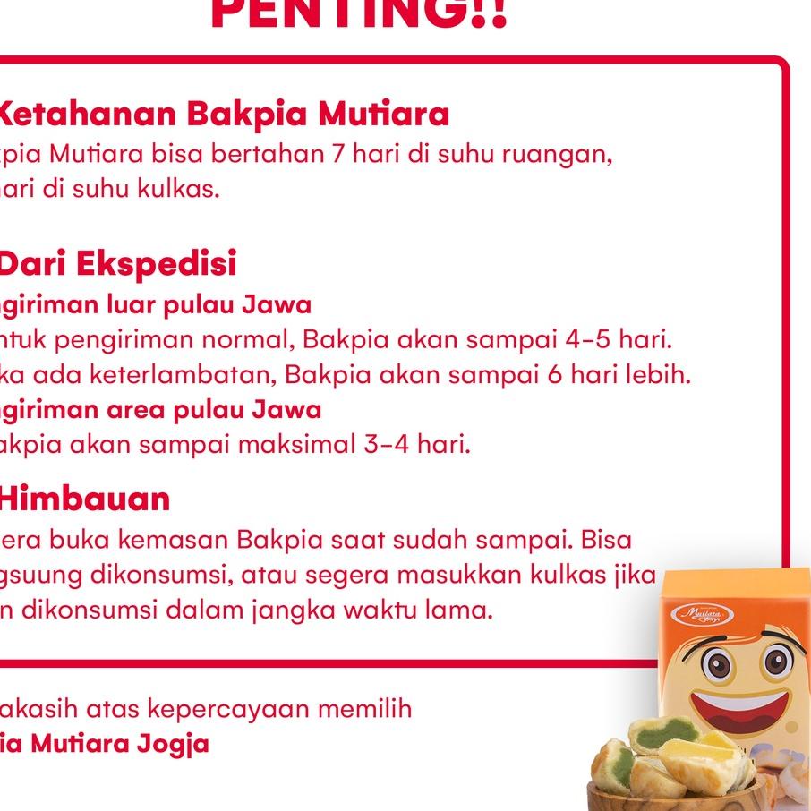 

【Penjualan Terbaik】✅COD BAKPIA MUTIARA JOGJA KUMBU HITAM ISI 20