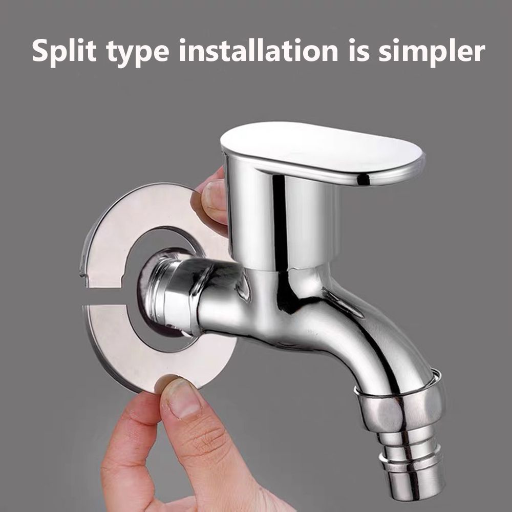 Hot Sale/Penutup Lubang Keran Dinding Kamar Mandi Pipa Air Stainless Penutup Dinding Self-Adhesive Shower Faucet Cover Detachable Heighten Faucet Shower Pipe Plug