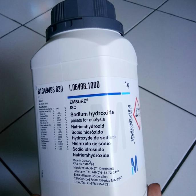 SODIUM HYDROXIDE/NATRIUM HYDROXIDE/ NAOH, 1KG, MERCK 106498