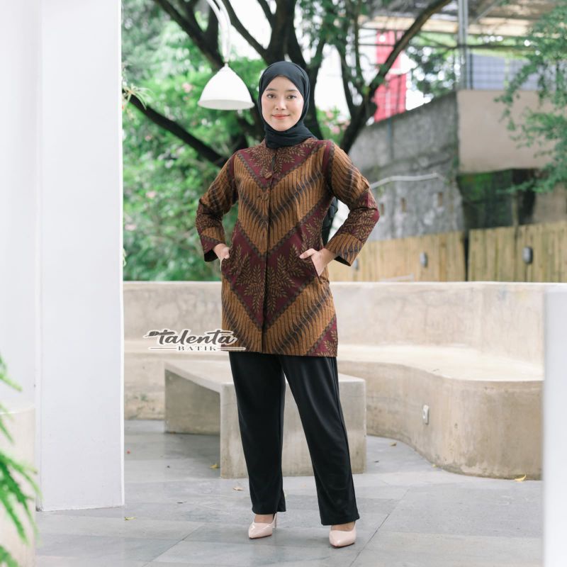 Batik pasangan couple sarimbit pria &amp; wanita batik bahan katun motif PCM01