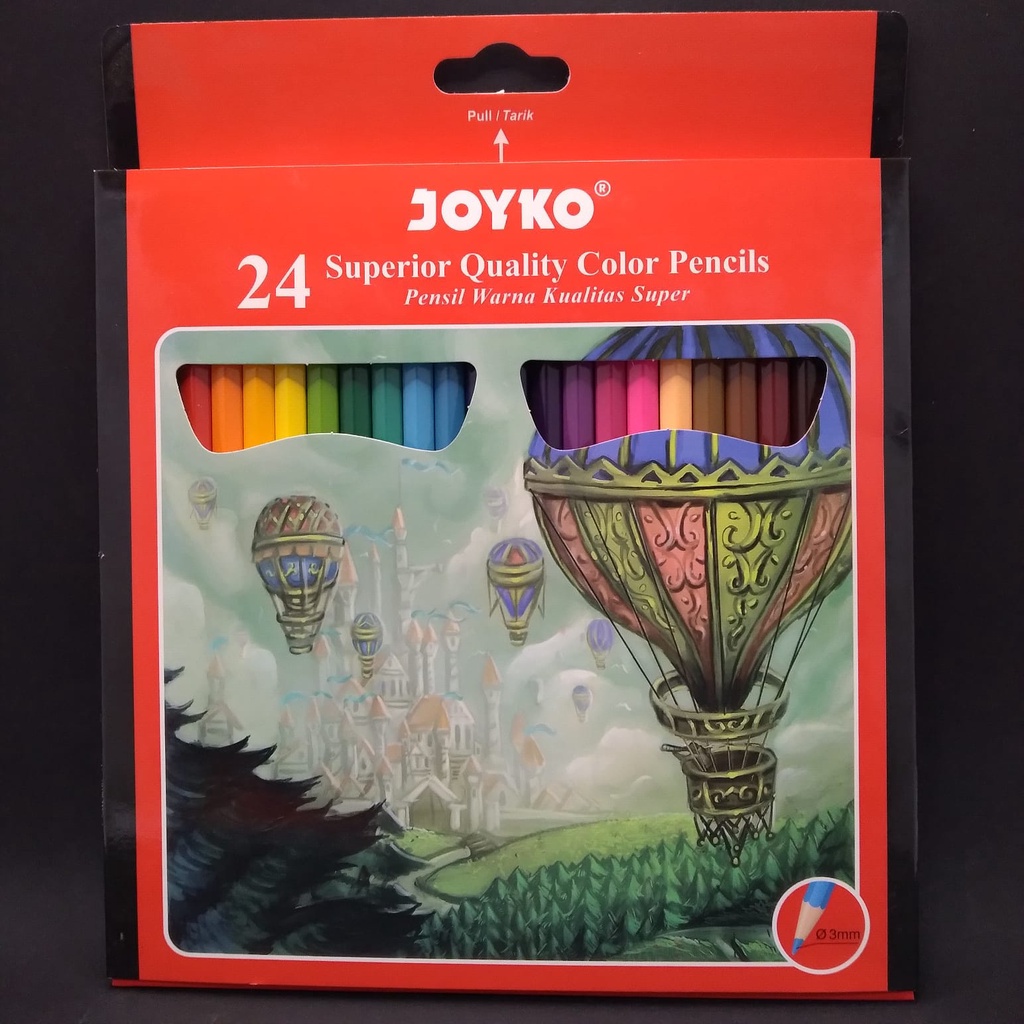 

PENSIL WARNA JOYKO 24 WARNA