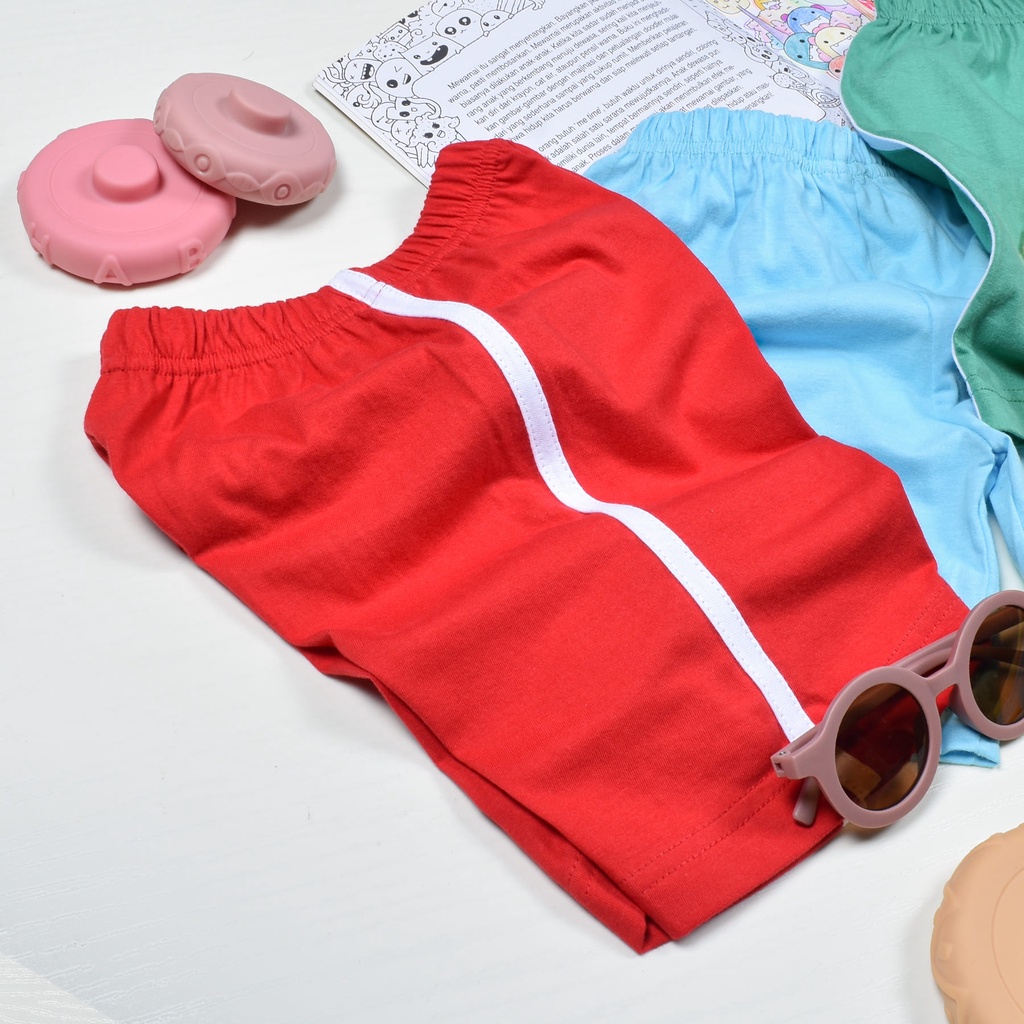 Joy Kids Celana Pendek Anak Cewe Cowo  Kaos Polos Cotton 1-12 Tahun