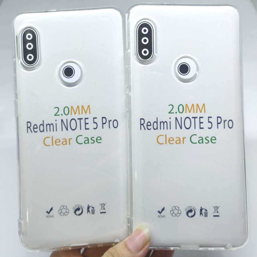 Redmi Note 5 / Note 5 Pro Cover Softcase Clear HD Silicon Case Bening Casing Cover