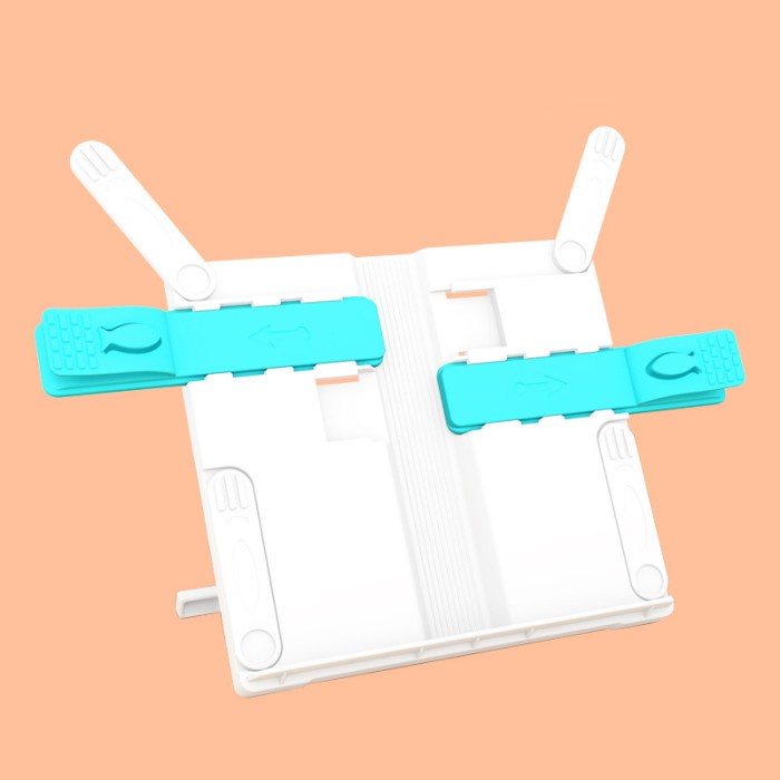 

✨NEW✨ - Penyangga buku, Rak buku, Penahan buku, Book holder, book stand - Putih Biru