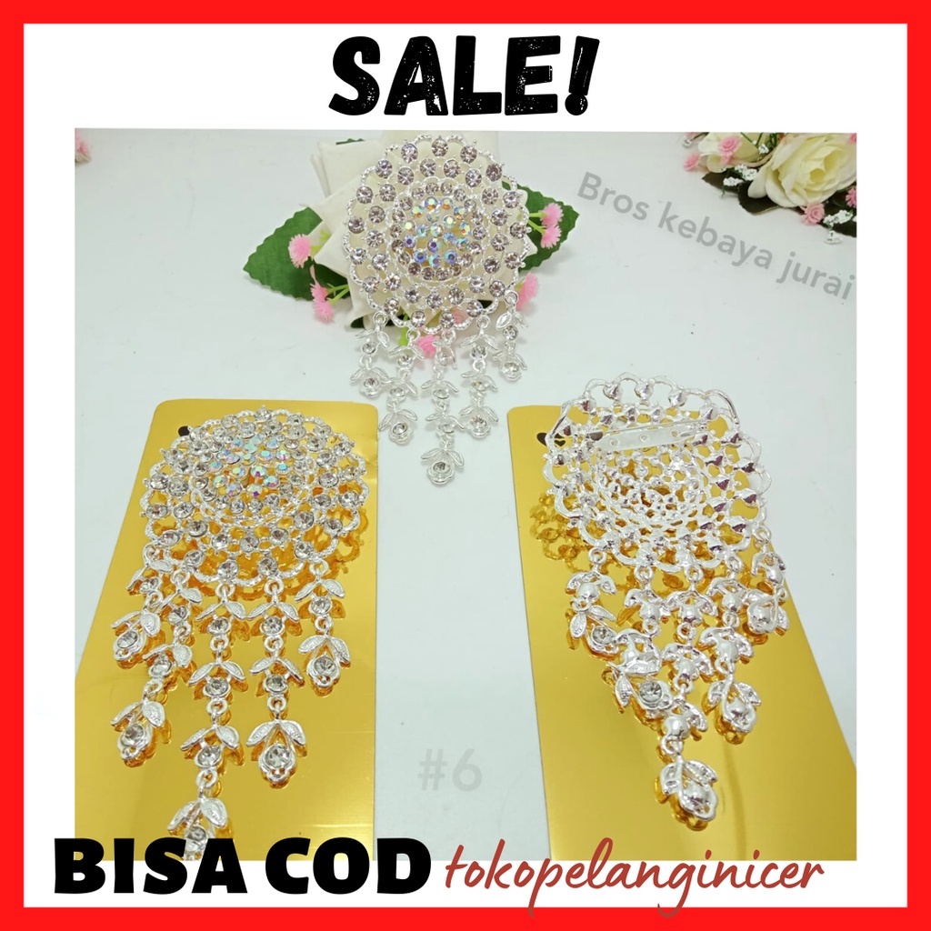 Bross Peniti Kebaya Kekinian Fashion Wanita Tokopelanginicer - Bros Adat - Bross Dada Bulat Jurai