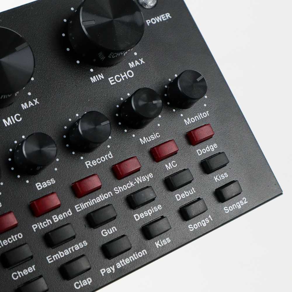 Soundcard Broadcast Mic - V8S Bluetooth Audio USB / Bluetooth Audio USB External Soundcard Broadcast Mic V8S /Bluetooth Audio USB External Soundcard Broadcast Mic V8S TaffSTUDIO Microphone Amplifire Alat Efek Suara Elektronik Live Broadcast