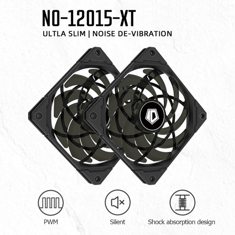 Bt 12015XT 120mm PWM PC Case Fan Ultra Slim Tenang Komputer CPU Air Cooler Fan 1.92W 7V 12015XT Radiator Cooling Fan