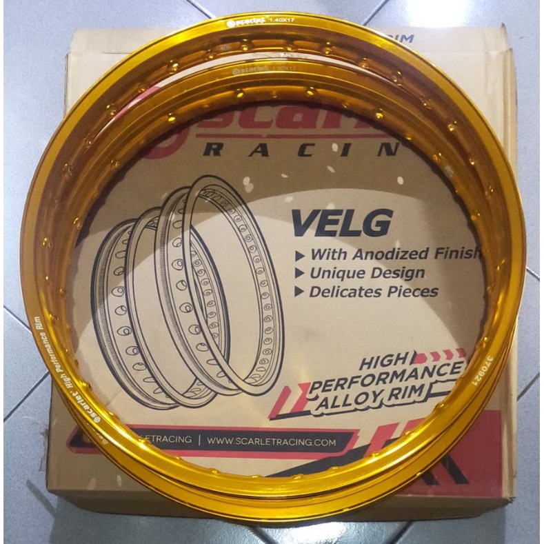 VELG SET SCARLET 140 + 160  RING 17 HOLE 36 TYPE WR