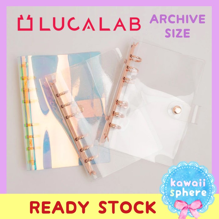 

LUCALAB RING BINDER ARCHIVE SIZE PVC COVER ONLY ROSE GOLD RING