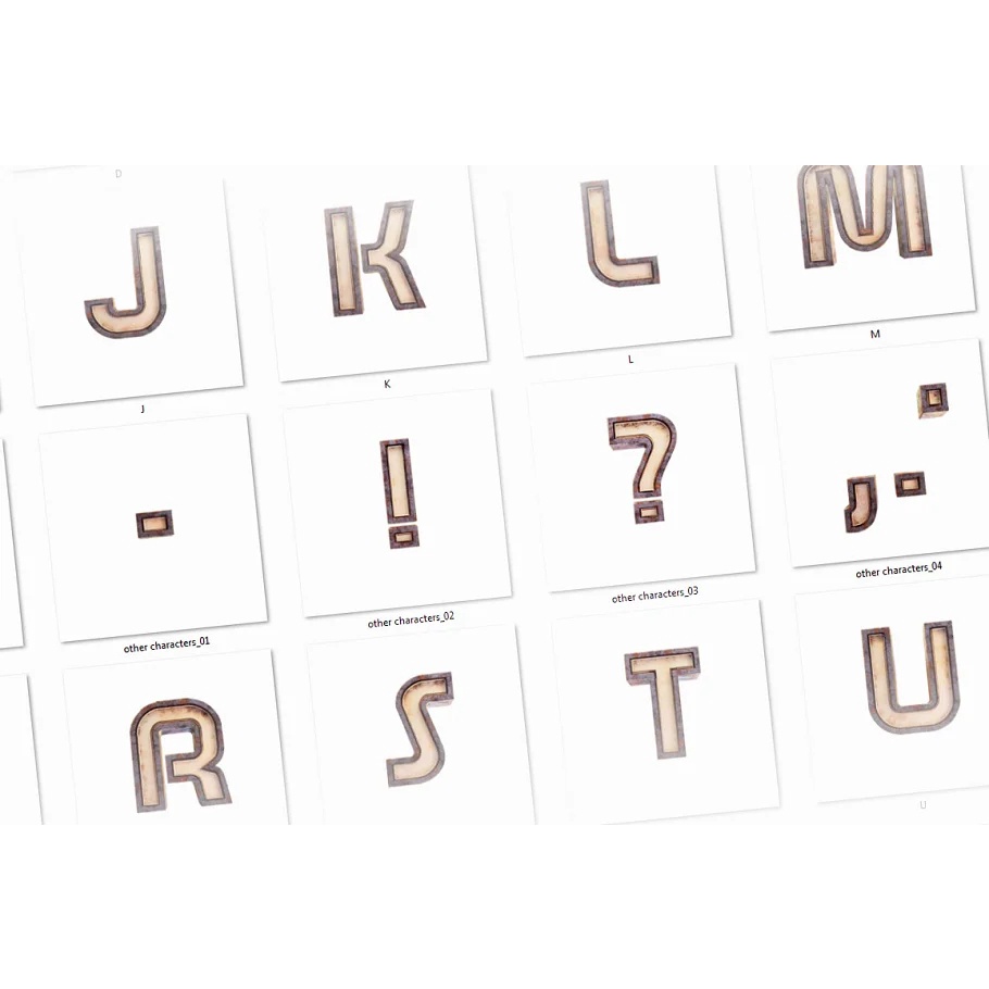 Rusty Future 3D lettering