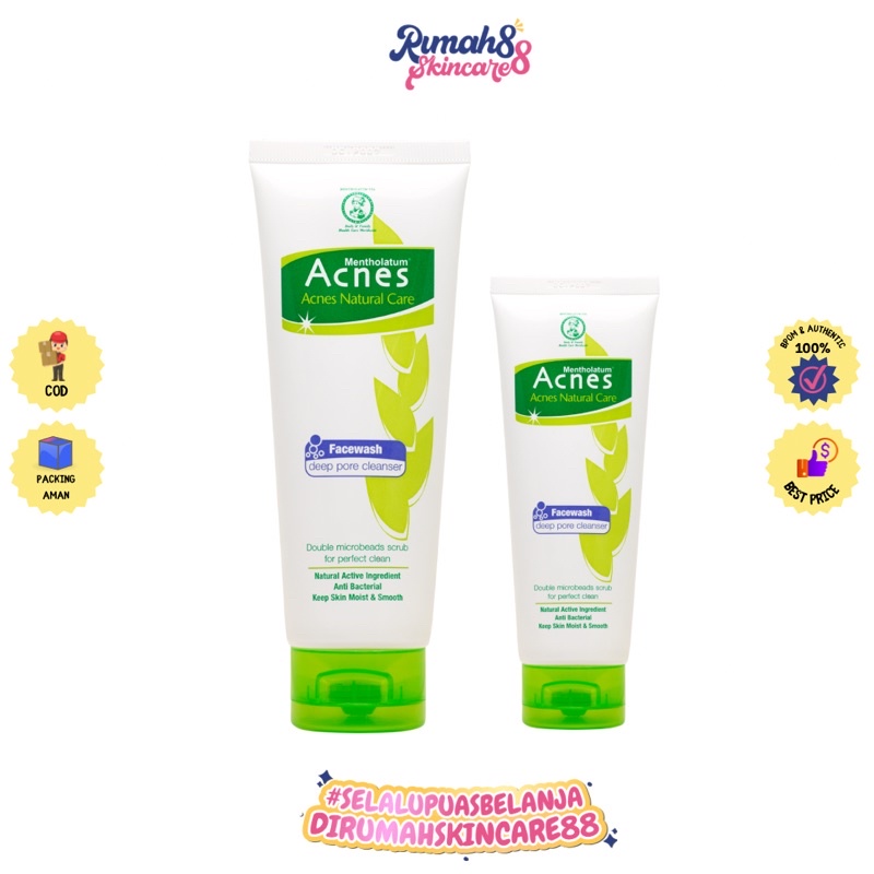 Acnes Natural Care Face Wash Deep Pore Cleanser