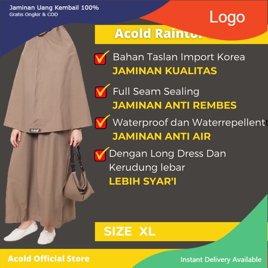 JAS HUJAN ACOLD TASLAN GAMIS