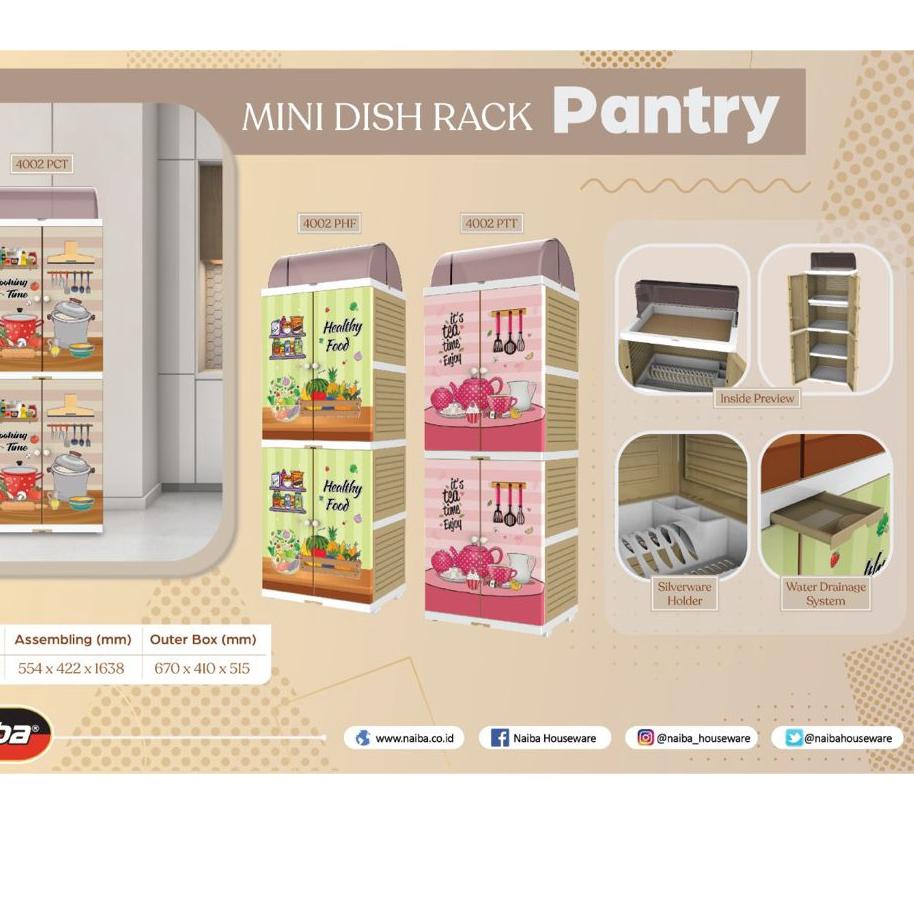 Ready RAK PIRING PLASTIK MINI DISH RACK NAIBA 4002